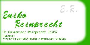 eniko reinprecht business card